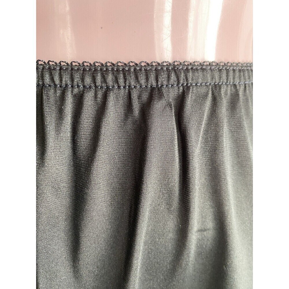 Vintage Half Slip Womens Large Black Nylon Lace Made in USA - Picture 3 of 5